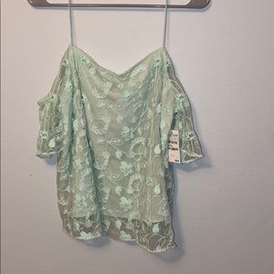 Mint green tank top